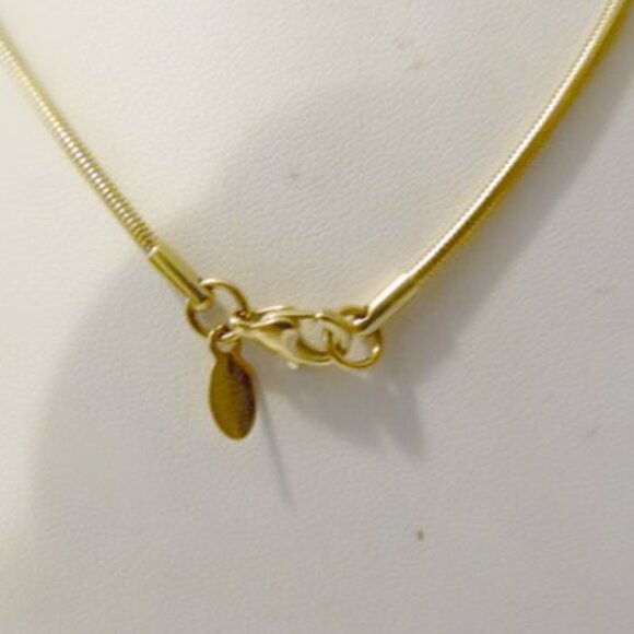 Colleen Lopez Fancy Cursive Script Initial "K" Pendant w/Chain 18" - Picture 4 of 9